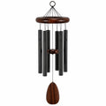 Windspiel 90 cm aus Holz und Metall in Braun Schwarz hängend für Garten und Balkon