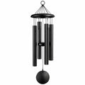 Windspiel 85 cm Metall Schwarz für Außen Modern