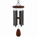 Windspiel 90 cm aus Holz und Metall in Braun Schwarz hängend für Garten und Balkon