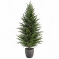 Kunstbaum 180 cm grün aus Kunststoff mit Topf für den Innenbereich